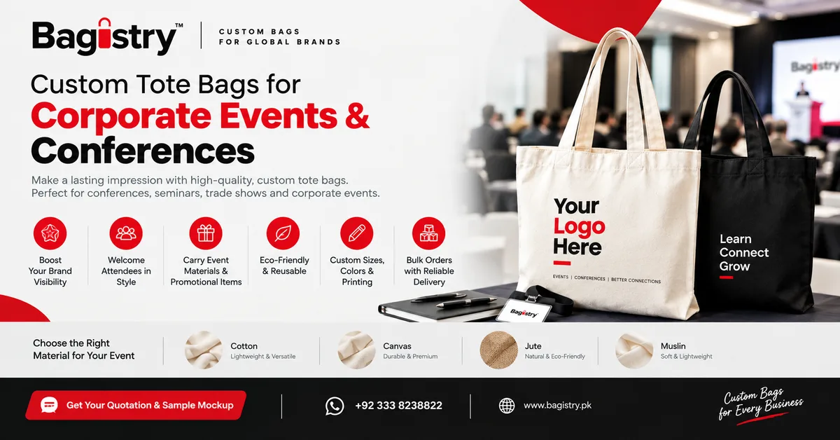 Custom Tote Bags for Corporate Events & Conferences