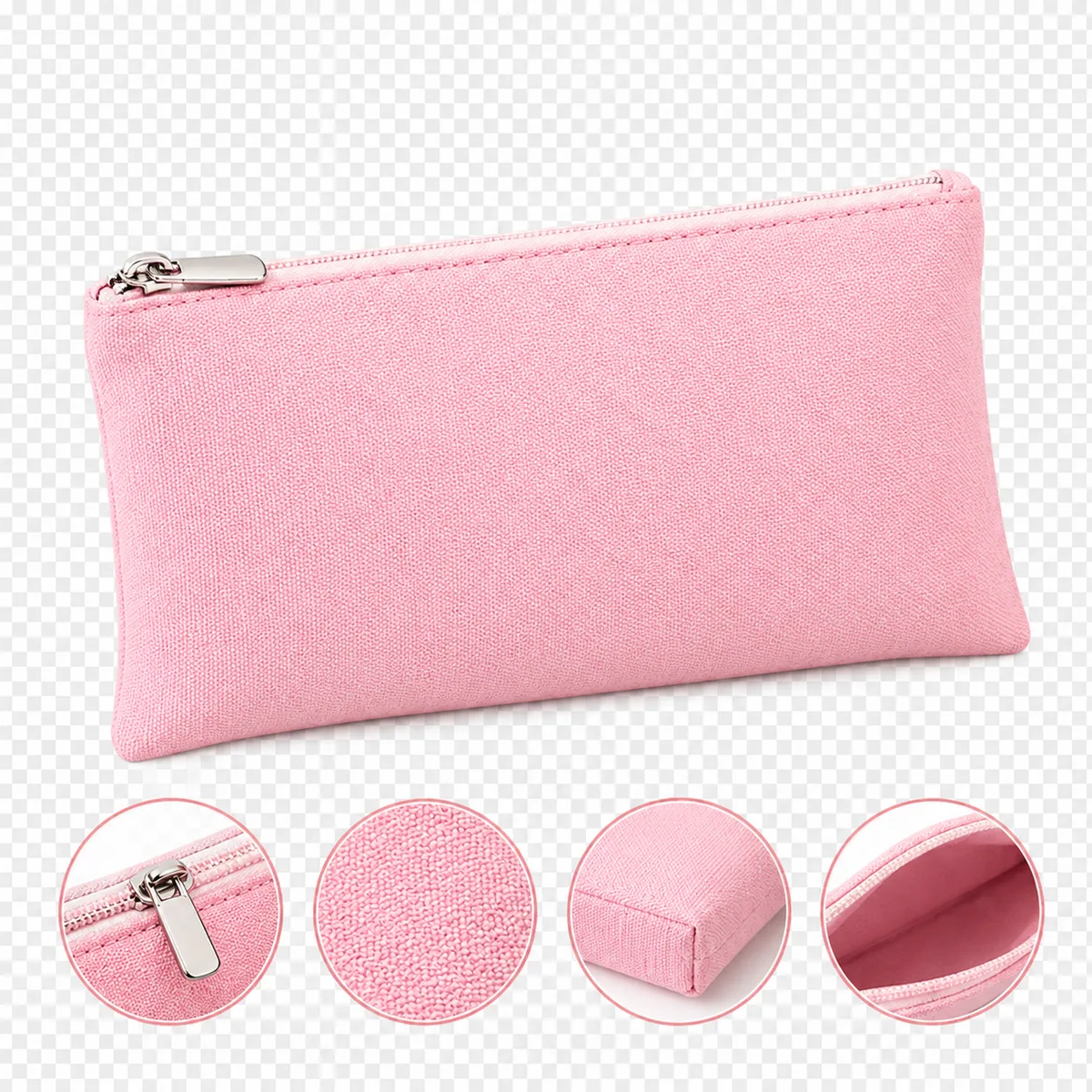 Cotton Pouch with Zipper | Multipurpose Cosmetic Makeup Pouch | Pencil & Stationery Case | Travel Organizer Bag | Small Zipper Pouch – Bagistry.pk